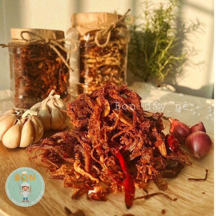 Khô heo cháy tỏi loại 1 nhà làm - hủ 500g, thịt heo sạch 100% - BON ĐÂY NÈ | BigBuy360 - bigbuy360.vn