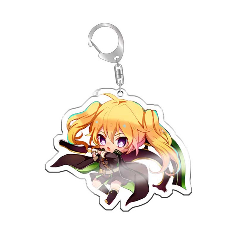 Móc khóa nhựa acrylic hình nhân vật hoạt hình Seraph Of The End