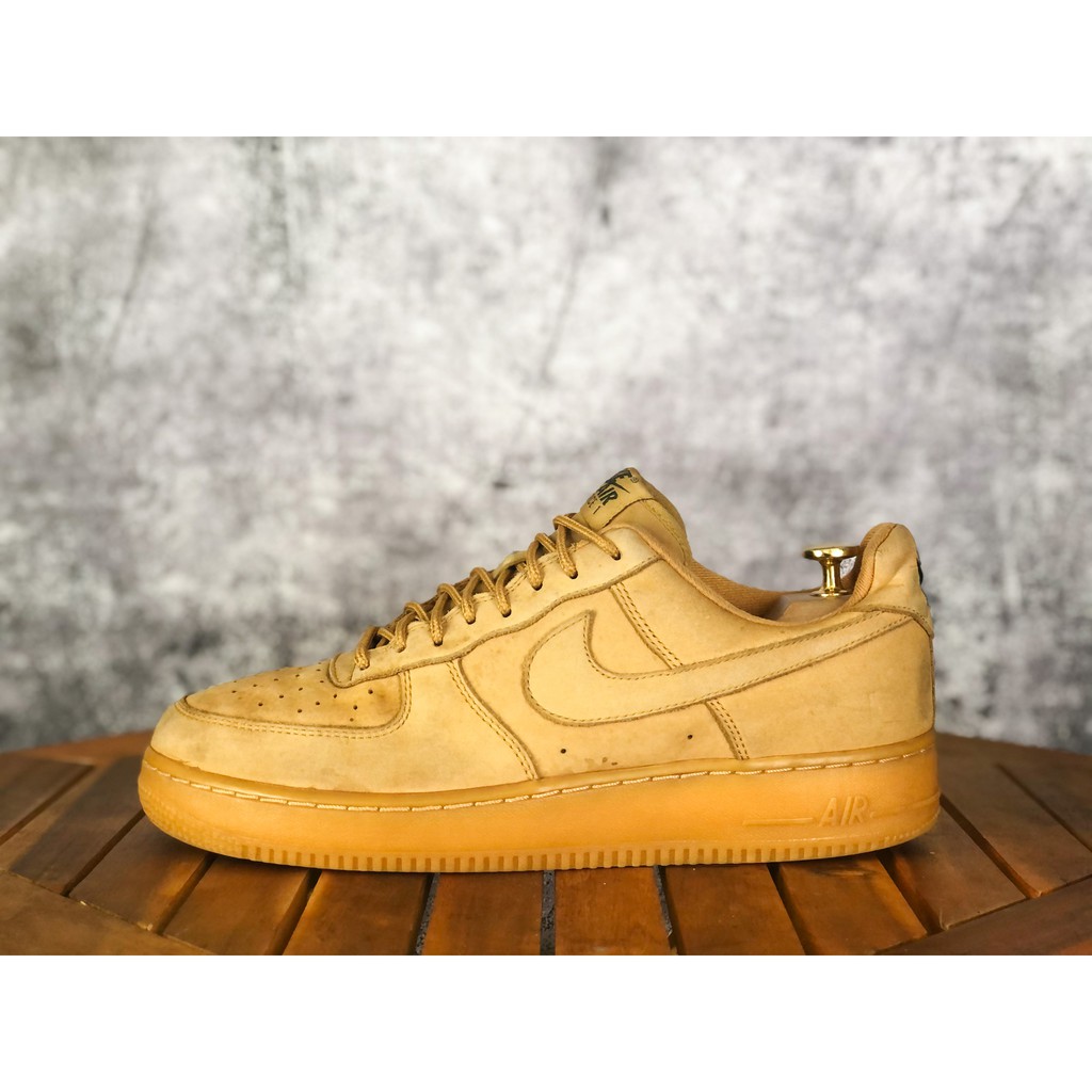 (Size 42.5) Giày thể thao chính hãng 2hand NIKEE AIR FORCE 1 '07 WB "FLAX"