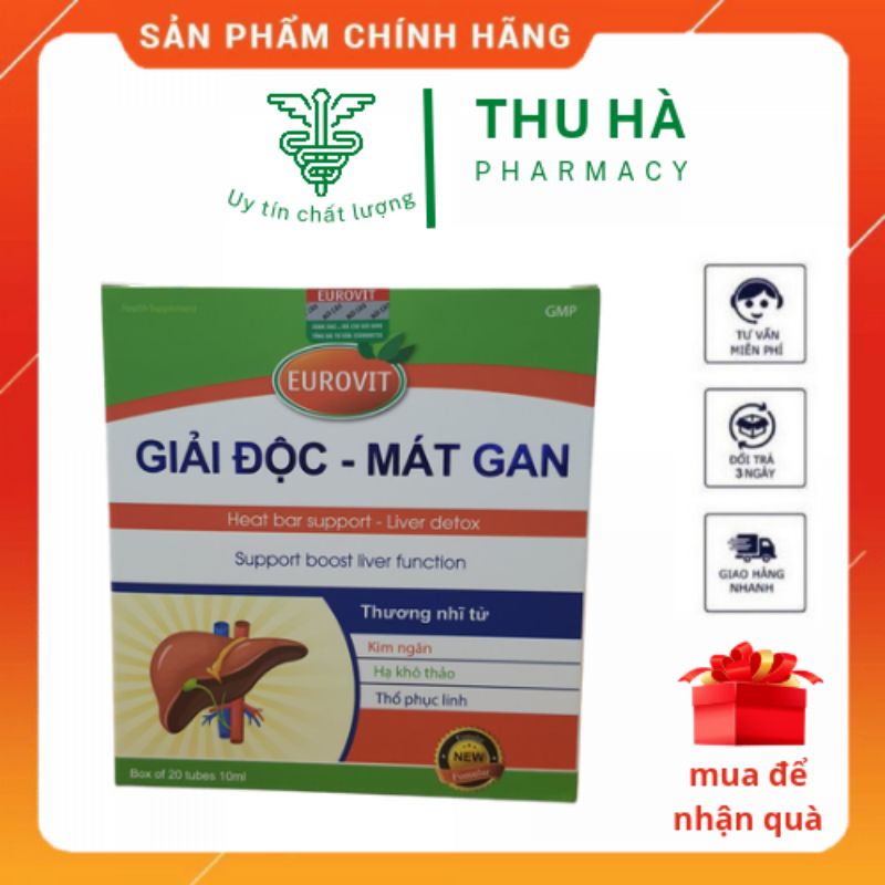 Giải độc mát gan euprovit dạng ống cho bé - Hỗ trợ thanh nhiệt ,tăng cường chức năng gan
