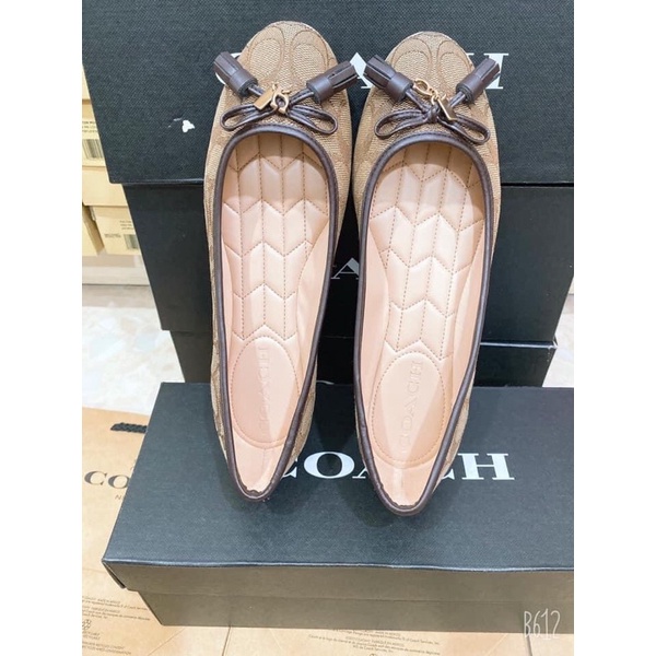 Giày búp bê nữ hiệu Coach sz 5