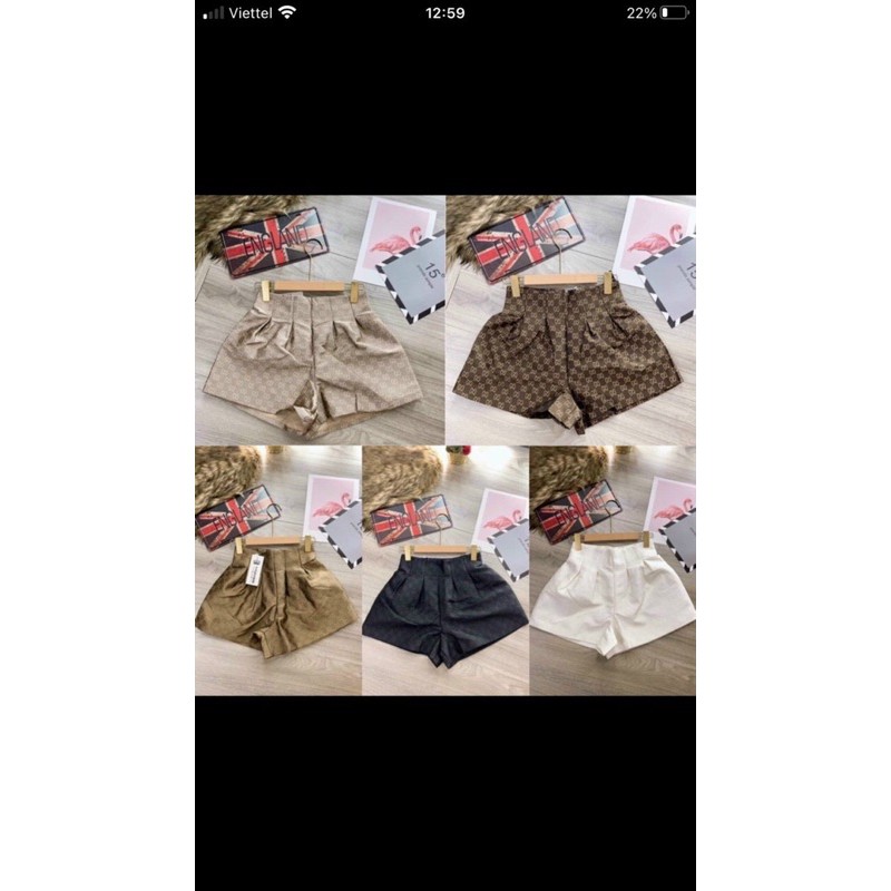 Quần short tafta bồng vân G ucci
