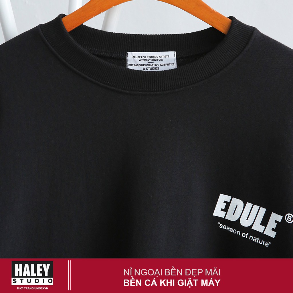 Áo Sweater Hoodie HALEY không cổ unisex phong cách Hàn Quốc, Chất nỉ cao cấp mã HD09 HALEY | BigBuy360 - bigbuy360.vn