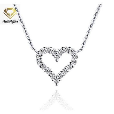 Dây chuyền bạc Ý 925 Huệ Ngân - Tim xinh PP1755