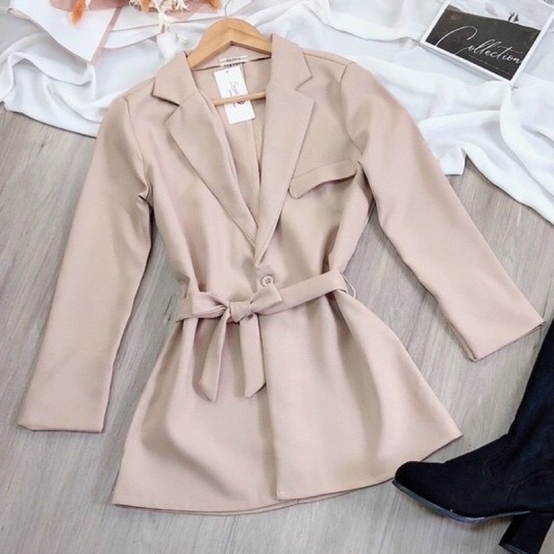 Set Blazer Sang Chảnh Kèm Nịt Vải