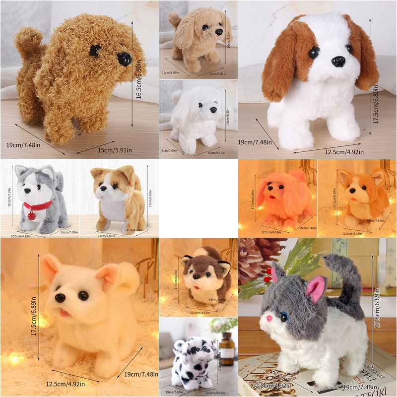 Đồ Chơi Chú Chó Nhồi Bông Chạy Điện Đáng Yêu Cho Trẻ Em