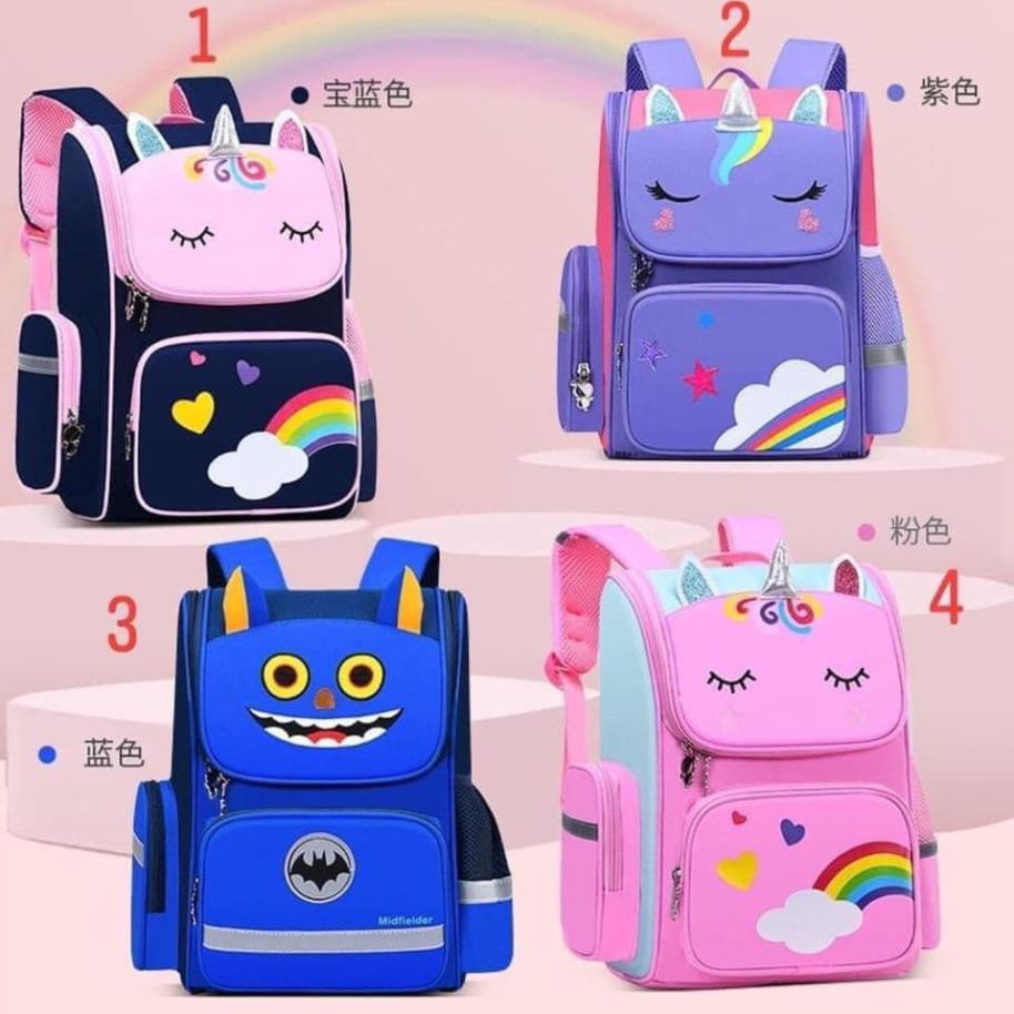 Balo dáng hộp Ngựa Pony CHỐNG GÙ LƯNG - SIÊU NHẸ DÀNH CHO CÁC BÉ