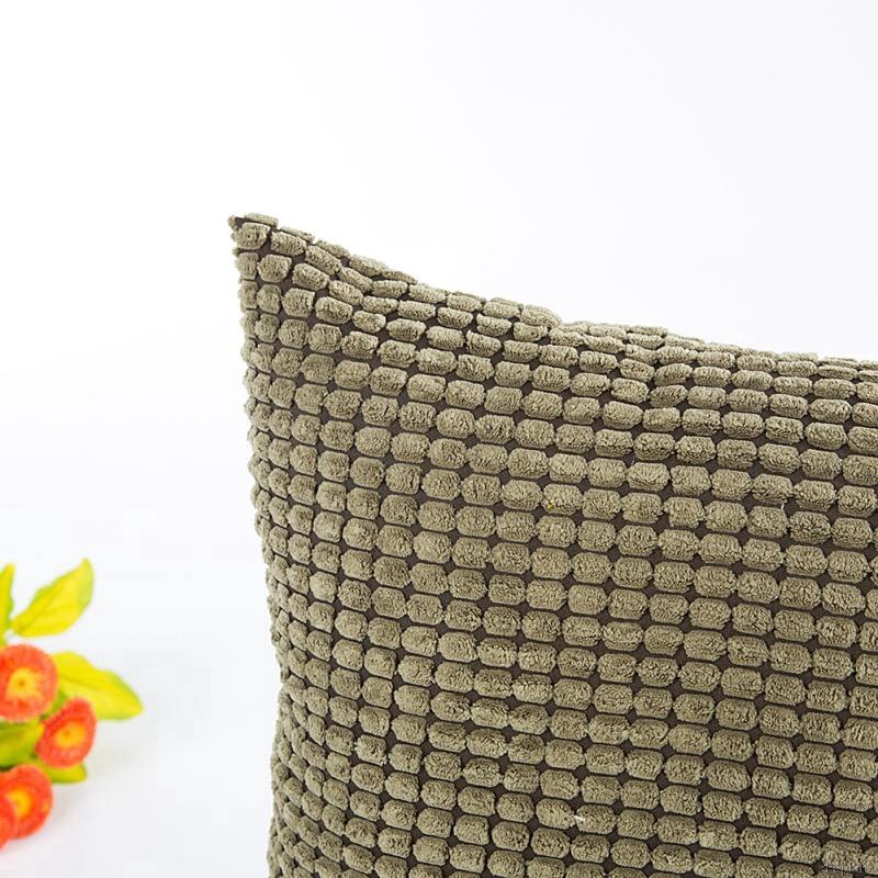 Household Decorative Pillowcases Sofa Cushion Cover Solid Soft Feeling Color Square Pillow Covers