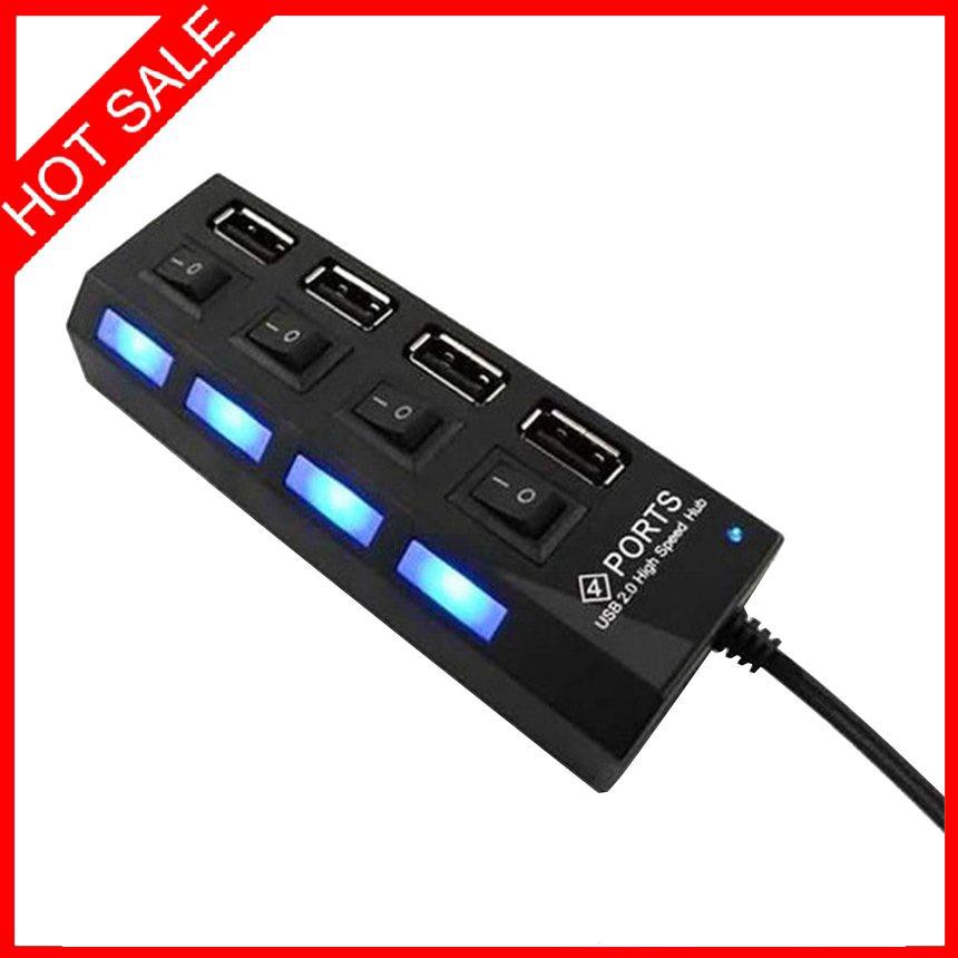 Bộ Chia 4 Cổng Usb 3.0 Hub 5gbps Tốc Độ Cao Có Công Tắc On / Off