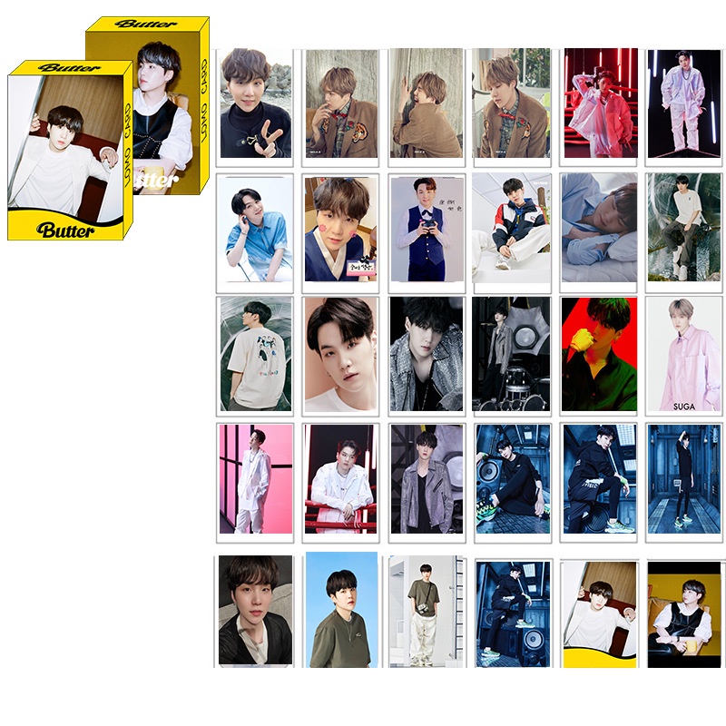 Set 30 Tấm Ảnh Lomo Card Jungkook V Jimin Nhóm Bts Thẻ