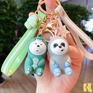 Móc khoá hình We Bare Bear đáng yêu