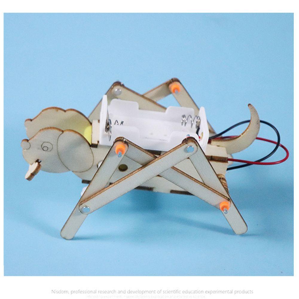 Đồ Chơi Mô Hình Chú Chó Robot Sử Dụng Năng Lượng Mặt Trời Bằng Gỗ