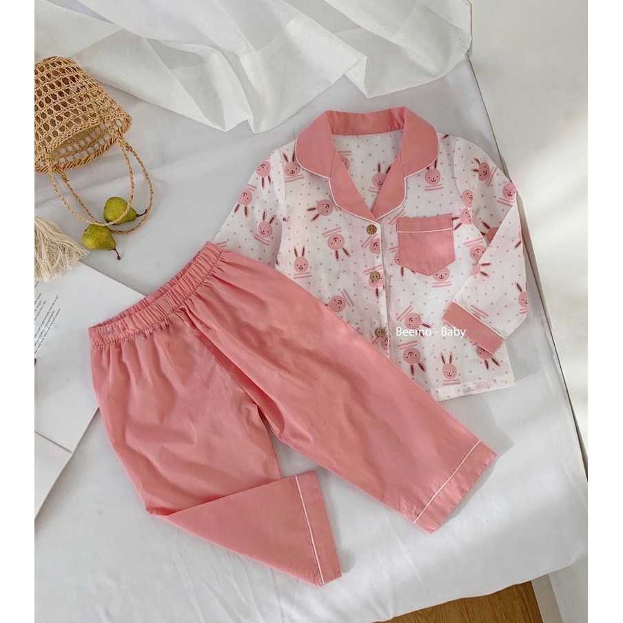 Bộ ngủ thun đũi bé trai + bé gái