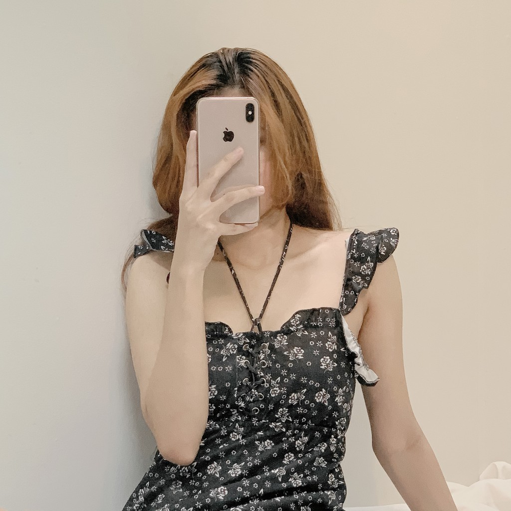 [CÓ SẴN] Fleur Dress - Đầm Ngắn Hoa Nhí Hai Dây Ulzzang Mùa Hè