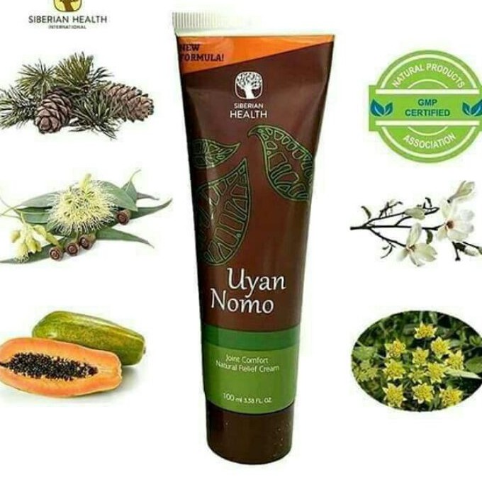 Kem xoa giãn tĩnh mạch, đau khớp Siberian Pure Herbs Collection Uyan Nomo Joint Comfort Natural Relief Cream