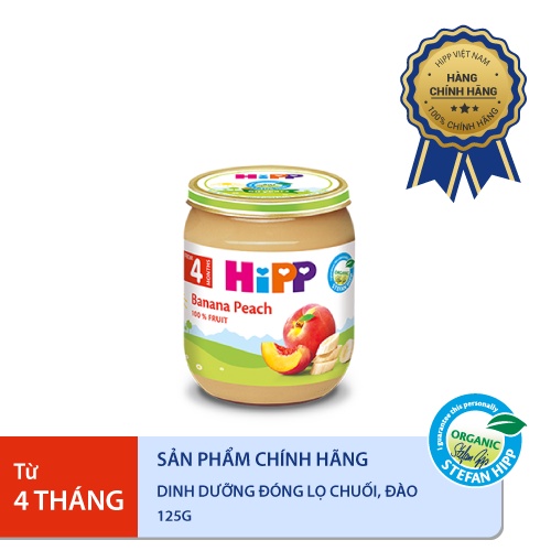 [QUÀ TẶNG] Dinh dưỡng đóng lọ ăn dặm HiPP Organic 125g (Vị ngẫu nhiên)