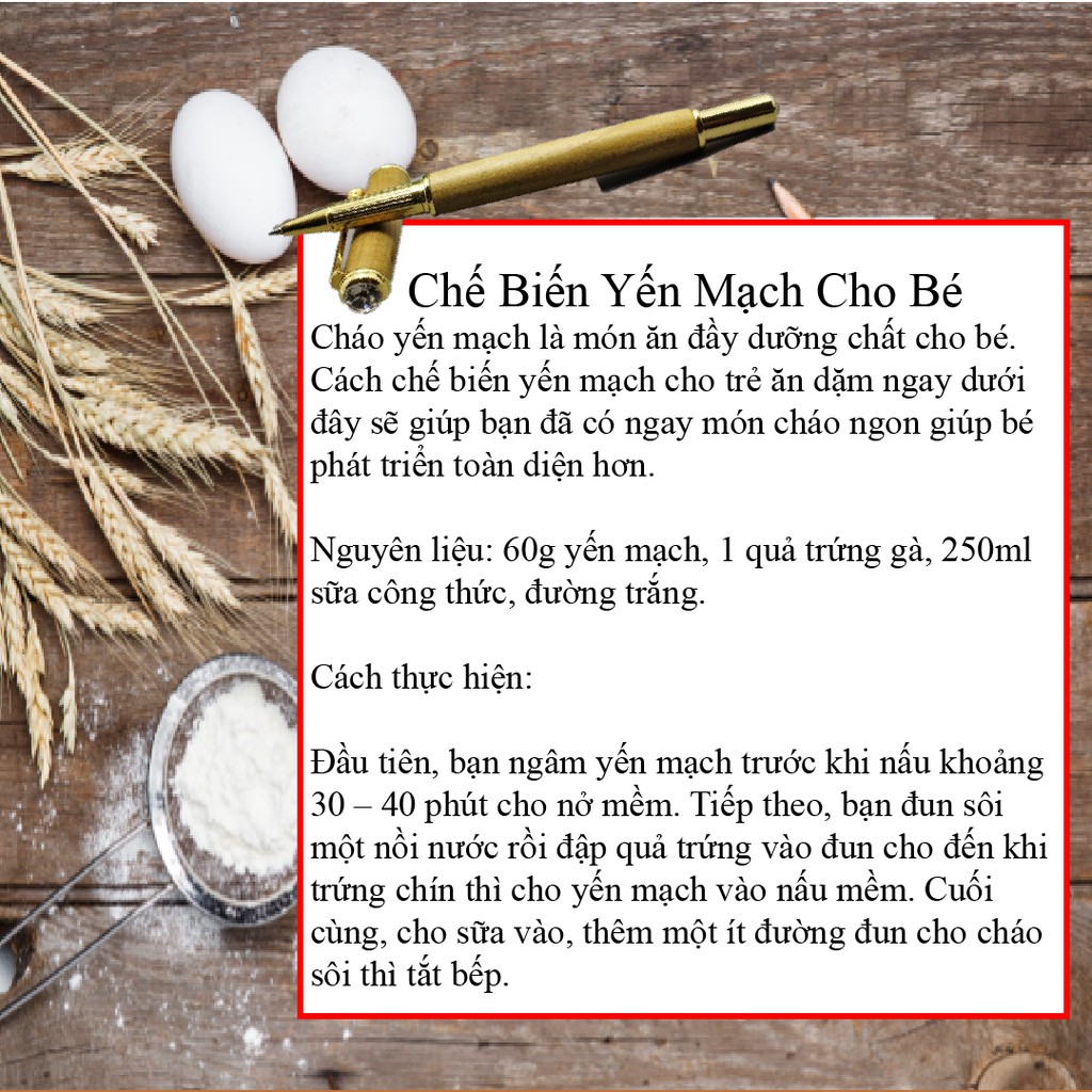 Yến mạch Đức Hafer Flocken túi 500g cán vỡ, cán dẹt cho bé ăn dặm, giảm cân, người bị tiểu đường Golovinshop | BigBuy360 - bigbuy360.vn