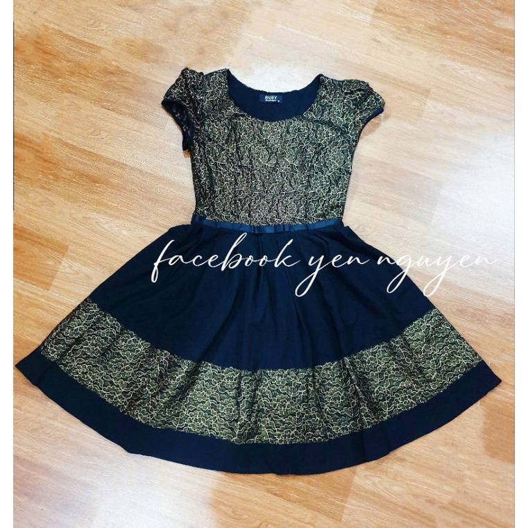 RUBY BOUTIQUE - Váy xòe tay con /S