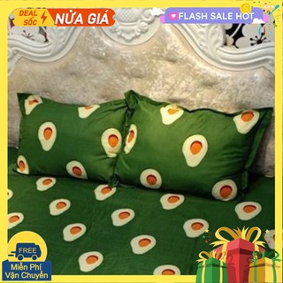 Vỏ gối nằm cotton poly Vải cotton poly,nhiều mẫu,bơ xanh