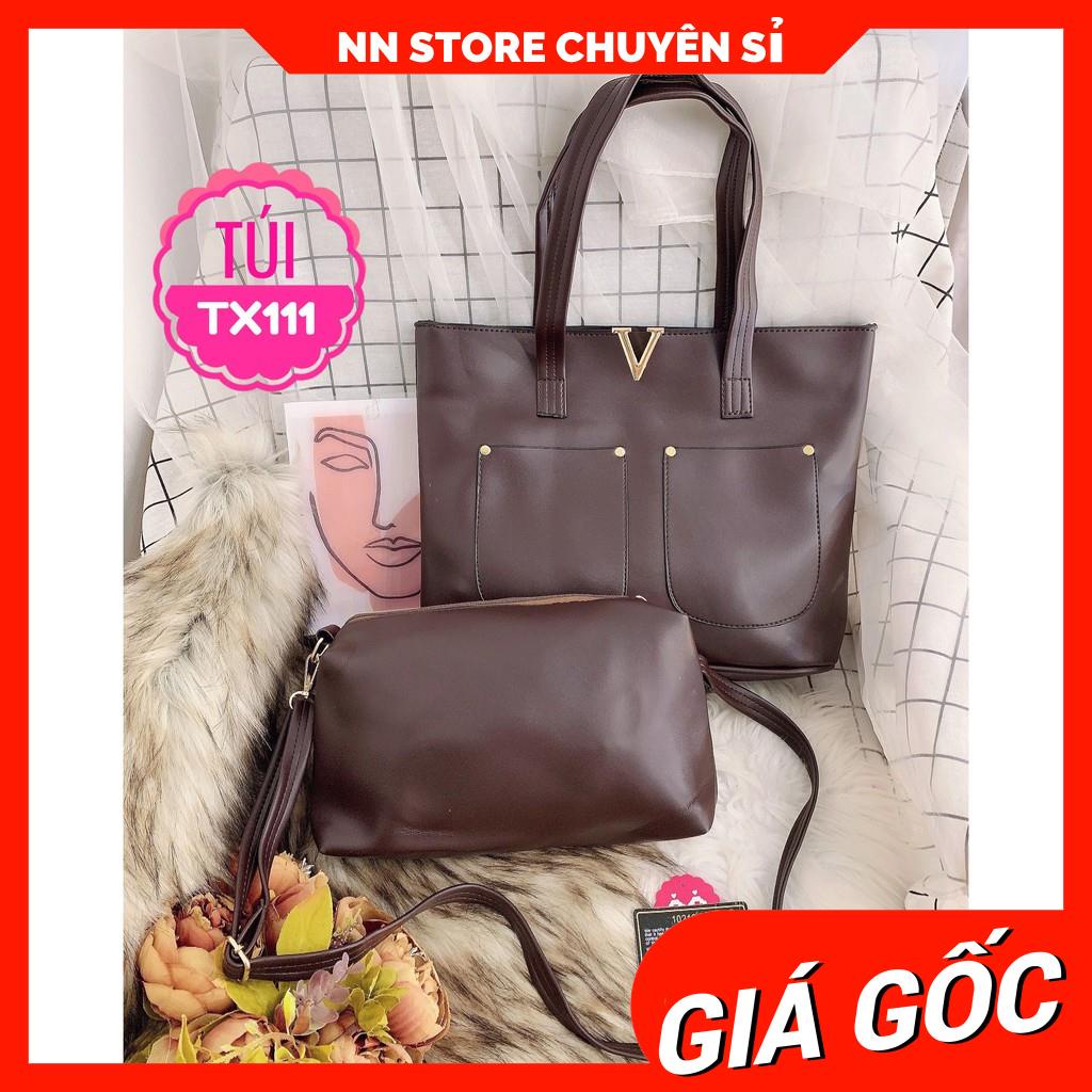 SET TÚI CHỮ V MỀM 2 TÚI TO VỪA  A4 TX111 ⚡FREESHIP⚡100% ẢNH THẬT⚡ NN CHUYÊN SỈ - NN STORE