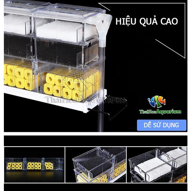 Máng Lọc dàn mưa Tràn Trên 3 Tầng