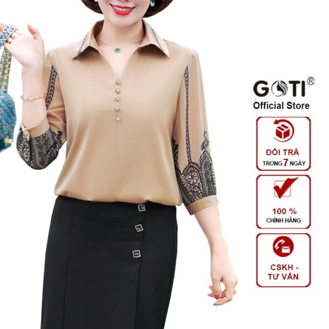 - Áo Trung Niên Nữ Che Bụng Dạng Dài Tay Lỡ Cao Cấp Vải Lụa Mềm Mát Cổ Bẻ Có BigSize 3A26 3A27 3A28 3A29