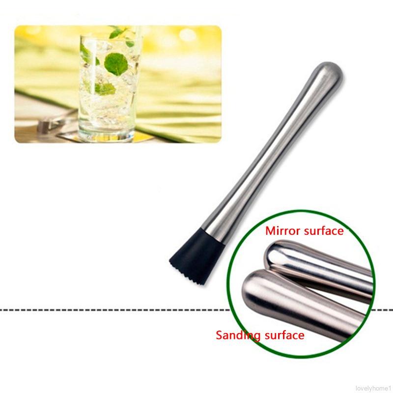 Dụng cụ nghiền khuấy pha chế đồ uống có rãnh bằng inox cho gia đình