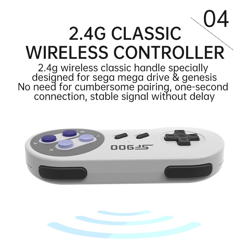 Bộ Điều Khiển Trò Chơi TV Không Dây Hỗ Trợ Hai Lớp Cho Nintendo SF1500