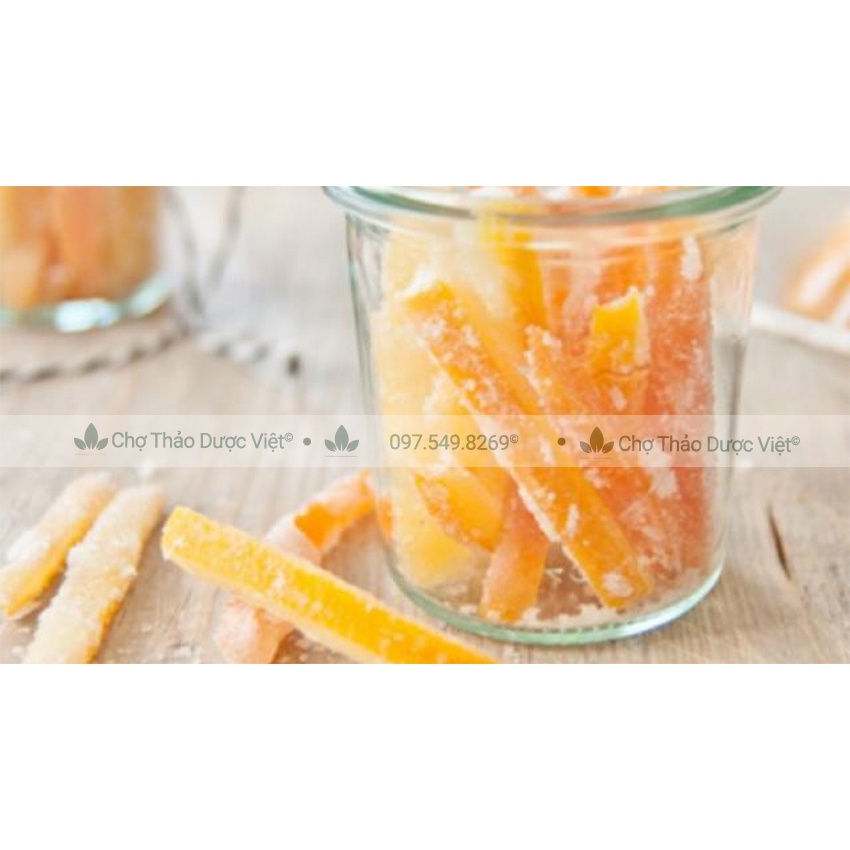 Mứt quất trần bì 500g ( Mứt trần bì, mứt vỏ cam, quýt) - Chợ Thảo Dược Việt