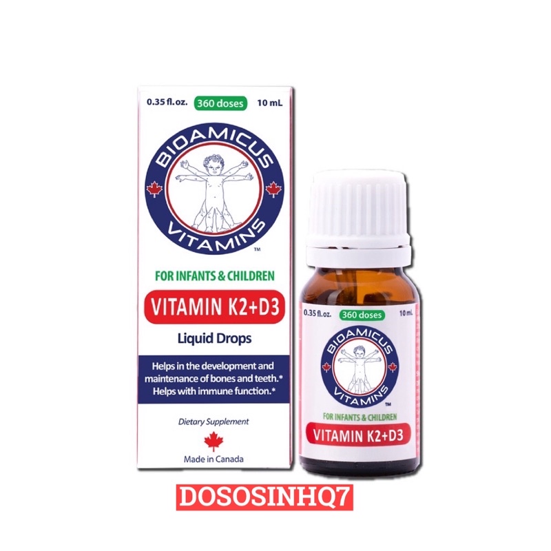 BioAmicus Vitamin D3K2-MK7 10ml