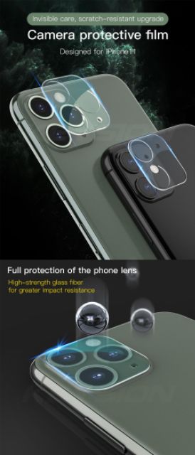 Kính cường lực camera iphone 11pro max 11pro 11 kính trong suốt bảo vệ cam