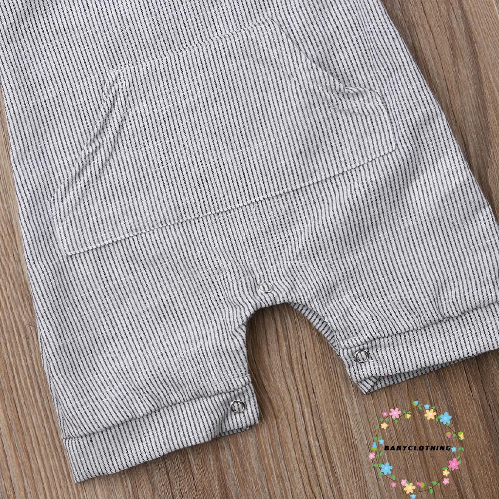 Bộ áo liền quần không tay vải cotton dễ thương dành cho bé sơ sinh