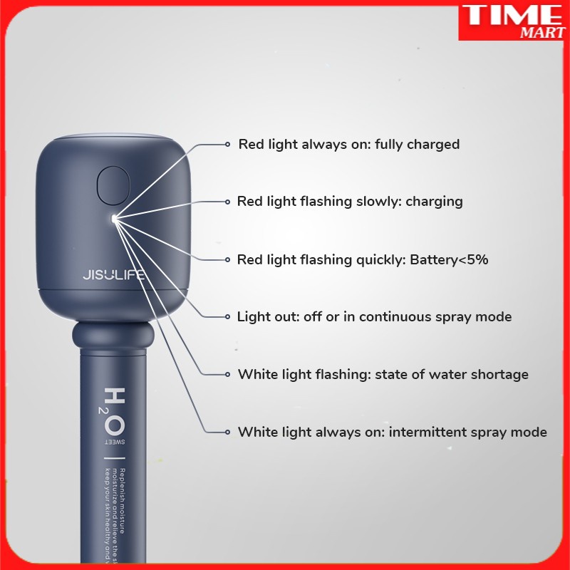 Máy Phun Sương Tạo Độ Ẩm JISULIFE Không Dây Chất Lượng Cao[TIME_MART siêu thị tiện ích gia đình]