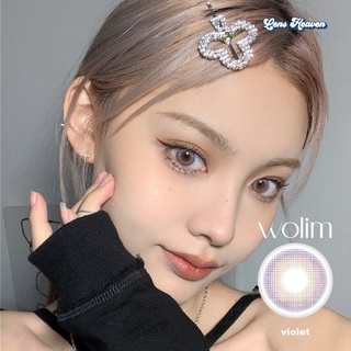 Set Kính áp tròng màu Tím 4D Cao cấp - Wolim Violet by Lens Heaven ( Độ cận từ 0.00 - 6.00 )