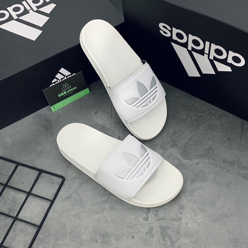 DÉP ADIDAS PU LIGHT NEW ĐẾ ÊM CHỐNG THẤM - Hàng sắc nét đẹp không tì vết full box