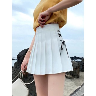 Chân váy tennis phối dây đan