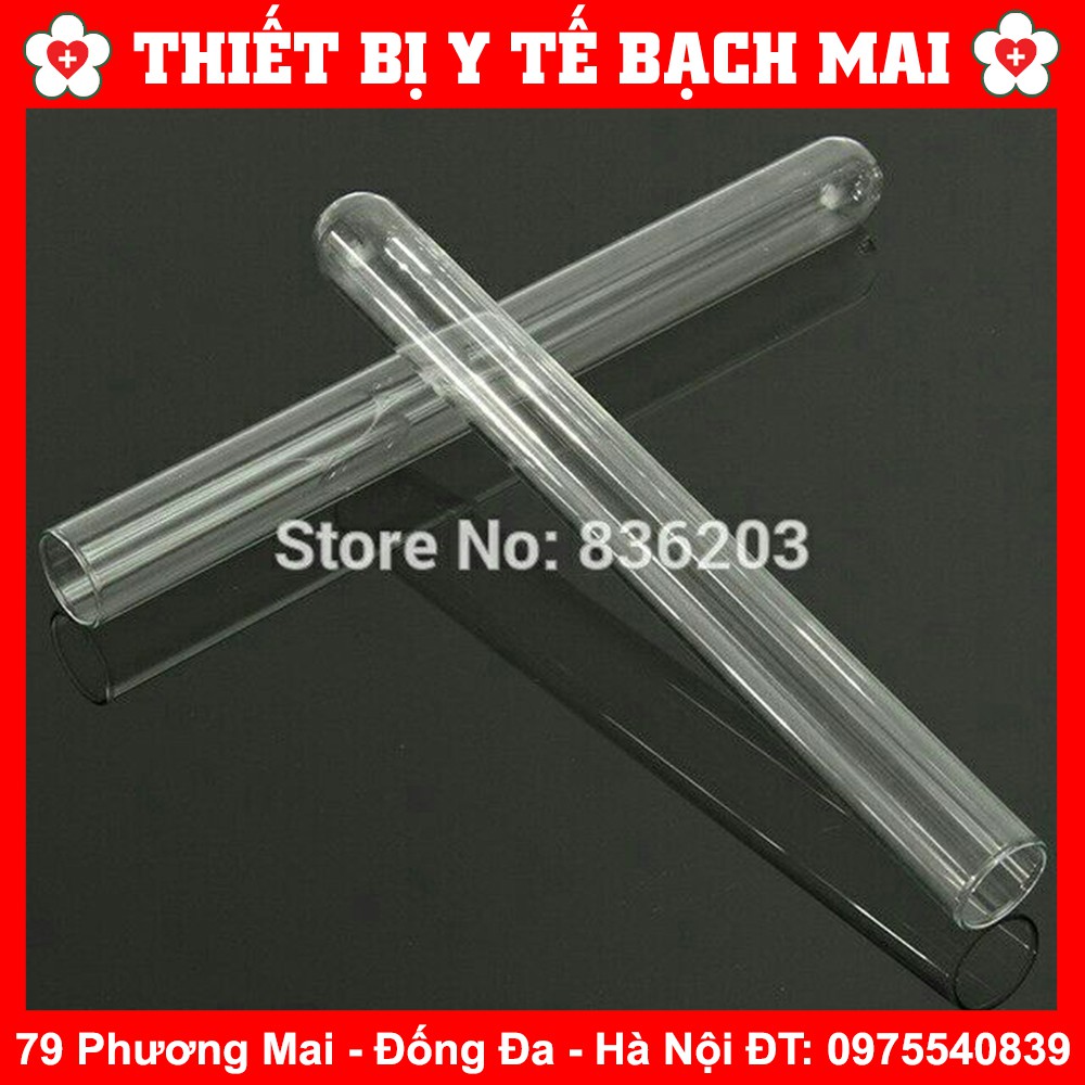 Ống Nghiệm Thủy Tinh Dùng Trong Thí Nghiệm Các Cỡ [10 Ống]