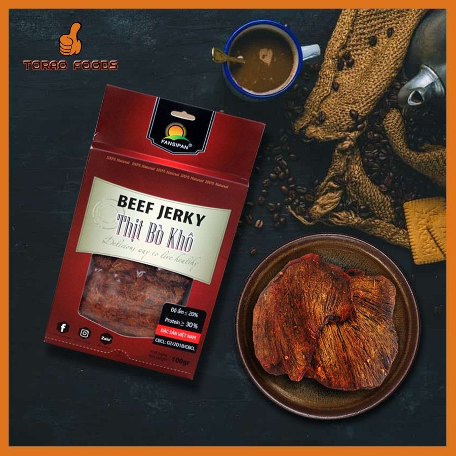 Combo 3 khô bò miếng Fansipan 100gr - khô bò miếng mềm - khô bò miếng bò thật loại 1 - khô bò miếng cay An toàn VSTP | BigBuy360 - bigbuy360.vn