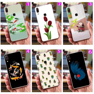 Ốp lưng Vsmart Active 1 Plus (dẻo viền trắng trong) - Cá Chép, Tulip, Heo Cartoon, Đại Bàng