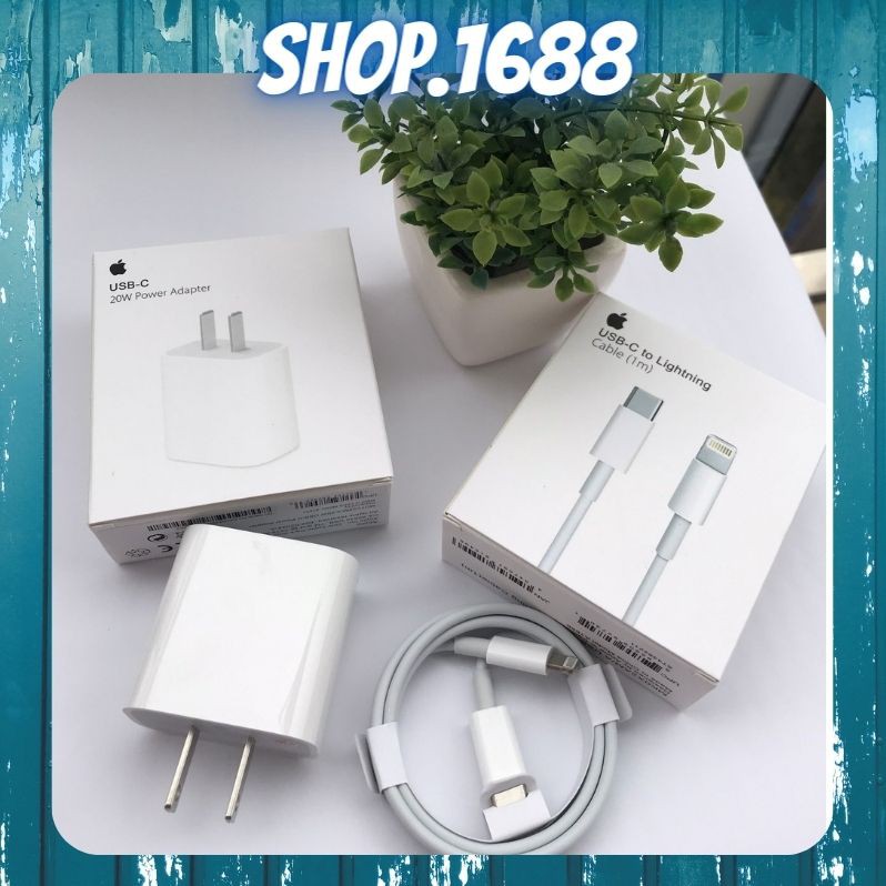 Bộ Cáp Sạc Nhanh iPhone 20W và 18W, Cáp TypeC to Lightning bảo hành 12 tháng