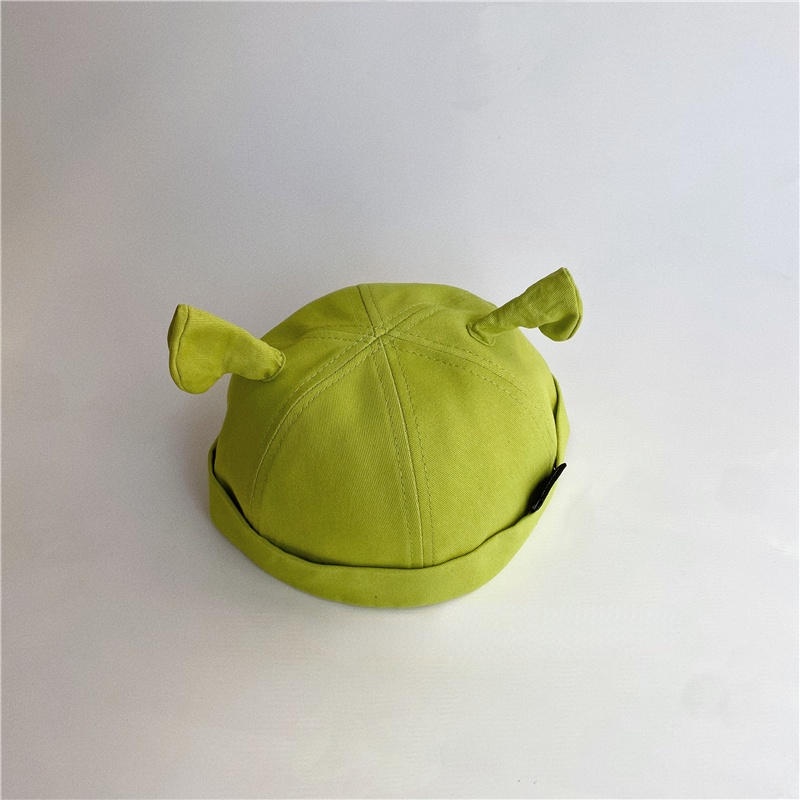 Mũ Tai Bèo Màu Xanh Lá Họa Tiết Hoạt Hình Thời Trang Xuân Thu Cho Bé