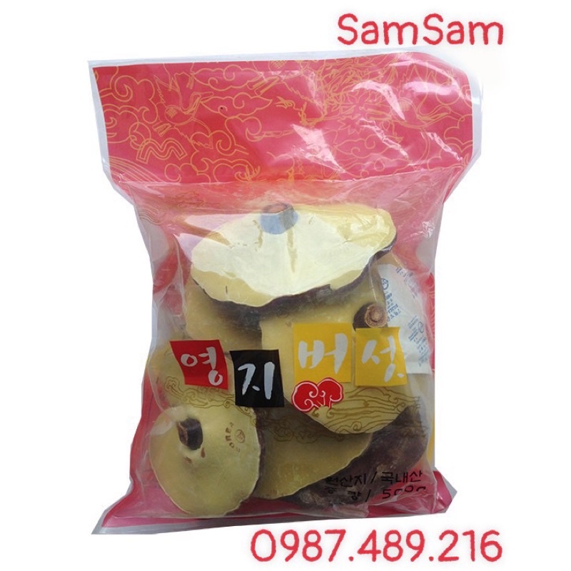 Túi 500g Nấm Linh Chi Vàng Thường Hàn Quốc [ nấm linh chi ]