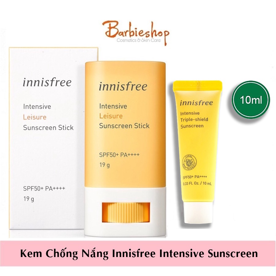 Kem Chống Nắng Innisfree Leisure Sunscreen Stick + Triple Shield 10ml