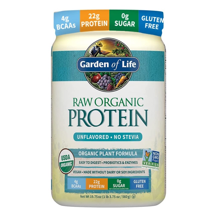 Bột pha sữa hữu cơ Garden of life Raw Organic Protein