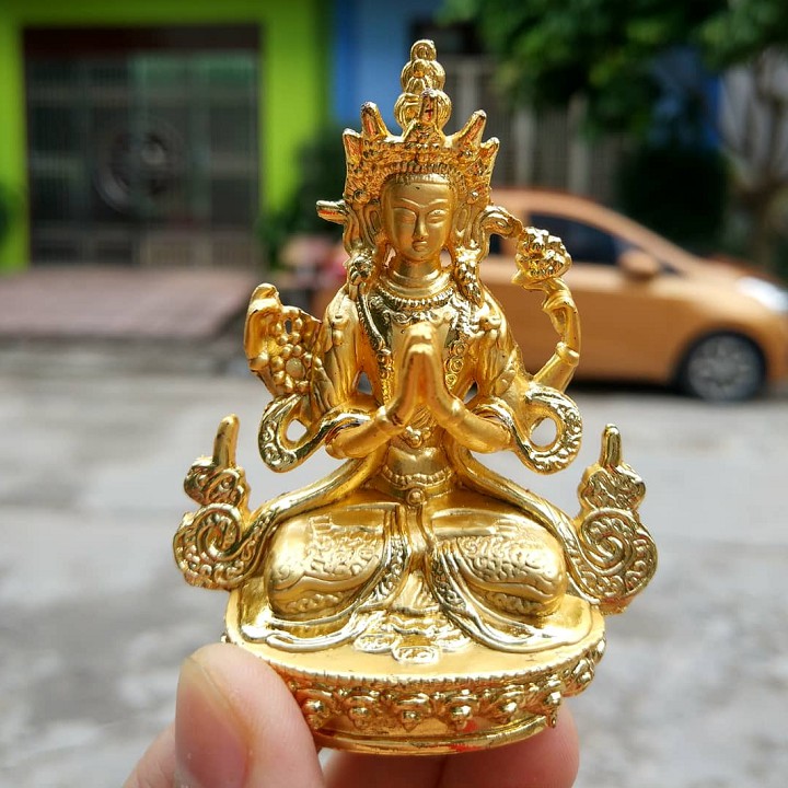 Tượng phật quan âm trang trí ô tô cầu bình an
