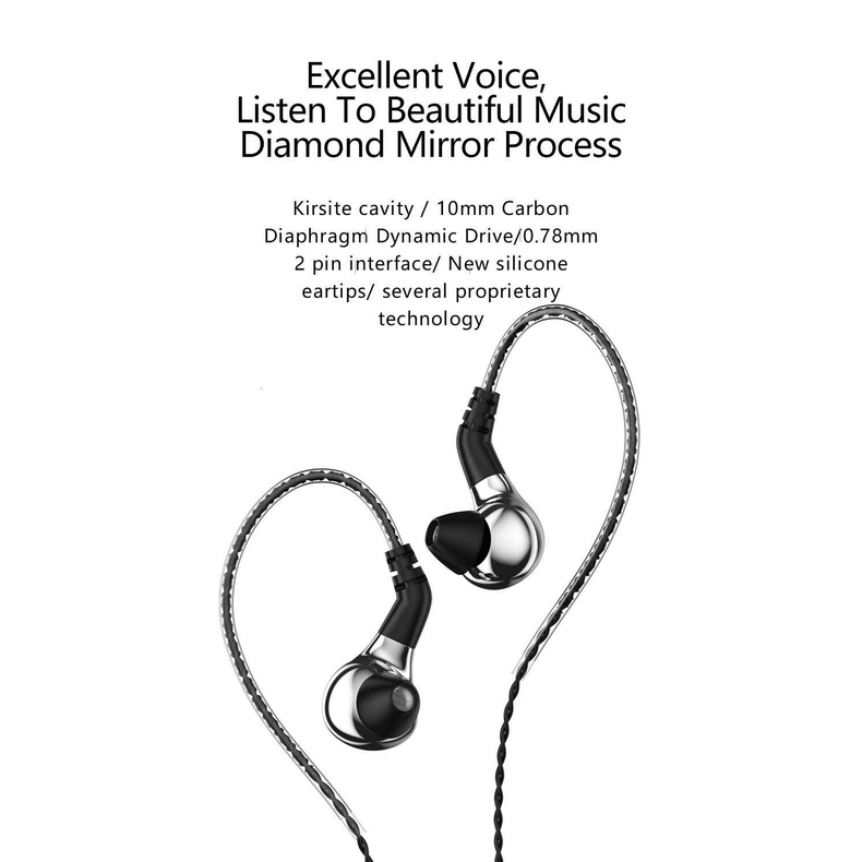 Tai Nghe Nhét Tai Blon BL-03 Eeadphone BL03 Có Dây Cáp 2 Chấu