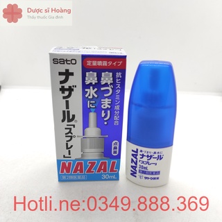 Xịt mũi sato nazal nhật bản 30ml