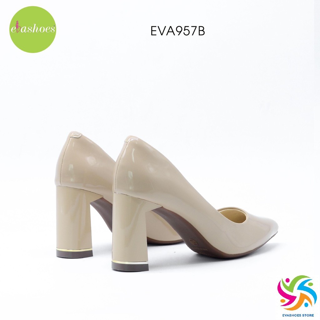 Giầy công sở gót trụ cao cấp 7cm chính hãng Evashoes - Eva957B