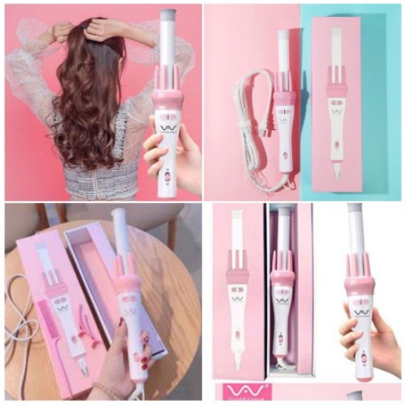 Máy Uốn Tóc Làm Xoăn Xoay Tự Động 360 Độ Hàng Đẹp - VHT SHOP