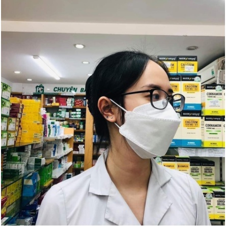 DC Khẩu Trang KF94 Công Nghệ Nhật Bản Khẩu Trang Y Tế 4 lớp màu Trắng Xanh Xám